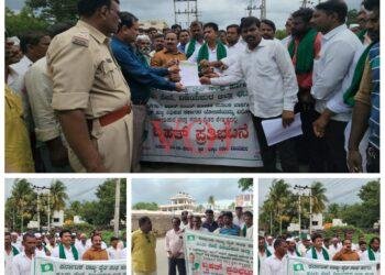 ಕೃಷಿ ಪಂಪ್ ಸೆಟ್ ಗೆ ಆಧಾರ ಜೋಡಣೆ ಹಾಗೂ ಮೀಟರ್ ಅಳವಡಿಕೆ ಕೂಡಲೇ ಕೈ ಬಿಡುವಂತೆ ರೈತ ಸಂಘ ಆಗ್ರಹ..!