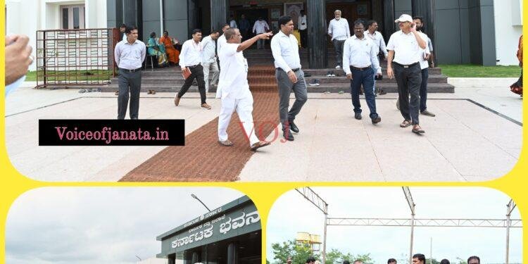 ಗಡಿನಾಡಿನಲ್ಲಿ ಕರ್ನಾಟಕ ಸಂಭ್ರಮ-50 ಕಾರ್ಯಕ್ರಮ ಪೂರ್ವ ಸಿದ್ದತೆ ವಿಕ್ಷಣೆ..!