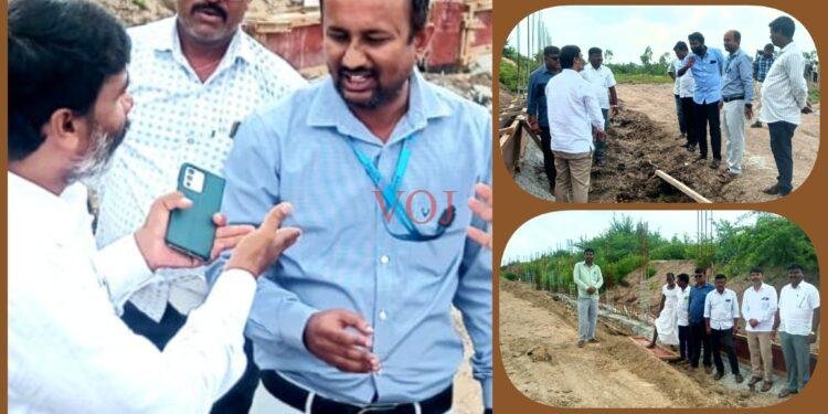 ಜಿವಿಪಿಆರ್ ಪ್ಲಾನಿಂಗ್ ಮ್ಯಾನೇಜರ್ ಸಂತೋಷ ಗೆ ತರಾಟೆಗೆ ತೆಗೆದುಕೊಂಡ ಗ್ರಾಮಸ್ಥರು.