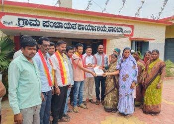 ತಾಂಬಾ ಗ್ರಾಮದಲ್ಲಿ ಮೂಲಭೂತಸೌಕರ್ಯ ವಂಚಿತ ಹಾಗೂ ಜೆಜೆಎಂ ಕಳಪೆ ಕಾಮಗಾರಿ: ಕರವೇ ಪ್ರತಿಭಟನೆ