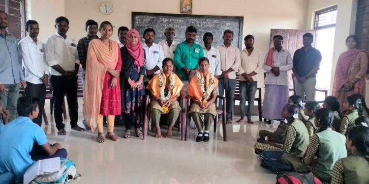 ವಿದ್ಯಾರ್ಥಿನಿ ಸೌಭಾಗ್ಯ ಮತ್ತು ಲಕ್ಮ್ಮೀ ರಾಜ್ಯ ಮಟ್ಟಕ್ಕೆ ಆಯ್ಕೆ