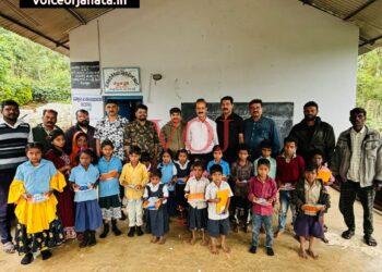 ದಂತ ವೈದ್ಯರಿಂದ ಬುಡಕಟ್ಟು ಶಾಲಾ ಮಕ್ಕಳಿಗೆ ಕಲಿಕಾ ಹಾಗೂ ಕ್ರೀಡಾ ಸಾಮಗ್ರಿಗಳ ವಿತರಣೆ