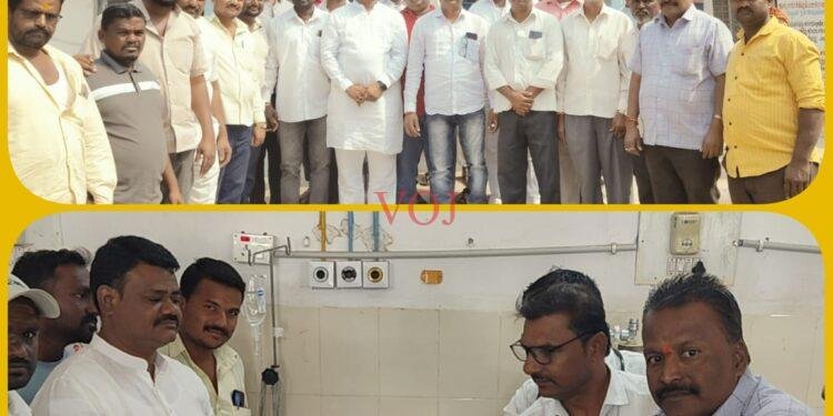 ರೋಗಿಗಳಿಗೆ ಹಣ್ಣು ಹಂಪಲು ಹಂಚಿದ, ಬಿ ಡಿ ಪಾಟೀಲರ ಅಭಿಮಾನಿಗಳು.