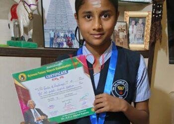 ರಾಷ್ಟ ಮಟ್ಟದಲ್ಲಿ ಎರಡನೆಯ ಸ್ಥಾನ ವಿದ್ಯಾರ್ಥಿನಿ ಸ್ಮೀಥಾ ನಂದರಗಿ