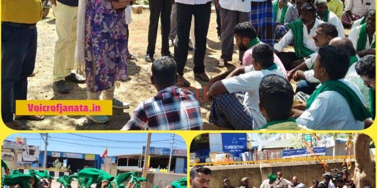 ರೈತರ ಸಮಸ್ಯೆಗಳನ್ನು ಸಕಾಲದಲ್ಲಿ ಪರಿಹರಿಸಲು ರೈತ ಸಂಘಗಳು ಪ್ರತಿಭಟನೆ