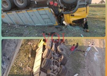 ಕೃಷ್ಣಾನದಿಯ ಬಿದ್ದ ಟಿಪ್ಪರ್ ಇಬ್ಬರು ಸಾವು..!