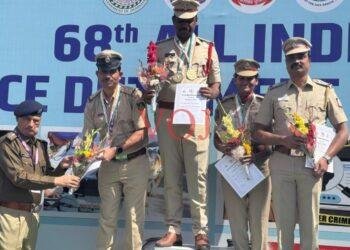 ರಾಷ್ಟ್ರೀಯ ಮಟ್ಟದಲ್ಲಿ ಬೆಳ್ಳಿ ಪದಕ ಪಡೆದ ಇಂಡಿ ಸಿಪಿಐ ಡಪ್ಪಿನ