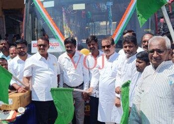 ನಗರ ಸಾರಿಗೆ ಸಂಚಾರ ವ್ಯವಸ್ಥೆಗೆ ಅಧಿಕೃತ : ಶಾಸಕ ನಾಡಗೌಡ ಚಾಲನೆ