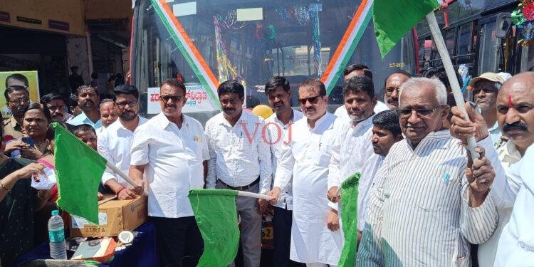 ನಗರ ಸಾರಿಗೆ ಸಂಚಾರ ವ್ಯವಸ್ಥೆಗೆ ಅಧಿಕೃತ : ಶಾಸಕ ನಾಡಗೌಡ ಚಾಲನೆ