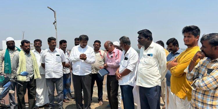 ಉಡುತೊರೆ ಹಳ್ಳ ಜಲಾಶಯಕ್ಕೆ ಶಾಸಕ ಎಂ.ಆರ್ ಮಂಜುನಾಥ್ ಬೇಟಿ ನೀಡಿ ಪರಿಶೀಲನೆ