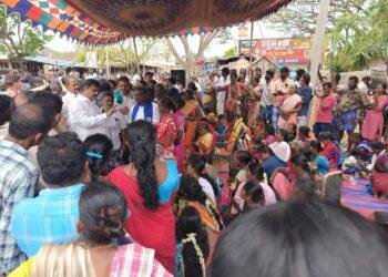 ಅರಣ್ಯ ಇಲಾಖೆಯ ವಿರುದ್ದ ಗ್ರಾಮಸ್ಥರ ಪ್ರತಿಭಟನೆ ಸ್ಥಳಕ್ಕೆ ಶಾಸಕ ಎಂ ಆರ್ ಮಂಜುನಾಥ್ ಬೇಟಿ