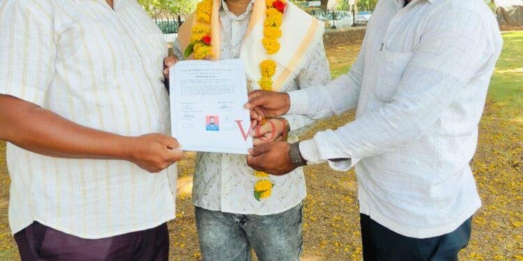 ಬೆಳೆ ಸಮೀಕ್ಷೆದಾರರ ಸಂಘದ ಜಿಲ್ಲಾ ಕಾರ್ಯದರ್ಶಿಯಾಗಿ ಶಾಜೀದ ಆಯ್ಕೆ.