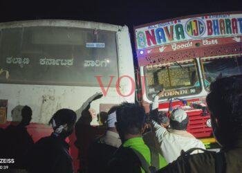 ಇಂಡಿ | ಬಸ್, ಲಾರಿ ಮಧ್ಯ ಅಪಘಾತ ನಡೆದಿಲ್ಲ..! ಹಾನಿಯಾಗುವ ಸಂಭವ ಹೆಚ್ಚಿದೆ.! ಆಗಿದ್ದೇನು..?