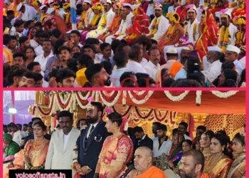 ಮುದ್ದೇಬಿಹಾಳ | ಸಾಮೂಹಿಕ ವಿವಾಹದಲ್ಲಿ 46 ಜೋಡಿಗಳು..!