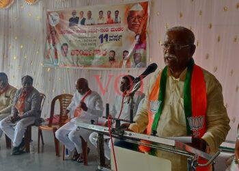 ಭ್ರಷ್ಟಾಚಾರ ಮಾಡುವುದೇ ಕಾಂಗ್ರೆಸಿನ ದೊಡ್ಡ ಸಾಧನೆ: ಸಂಸದ ರಮೇಶ್