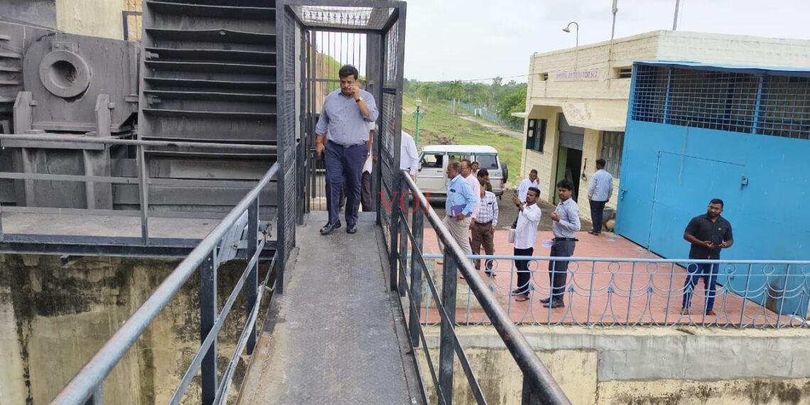 ಬಸವಸಾಗರಕ್ಕೆ ಕೆಬಿಜೆಎನ್‌ಎಲ್ ಎಂ.ಡಿ ಭೇಟಿ, ಪರಿಶೀಲನೆ