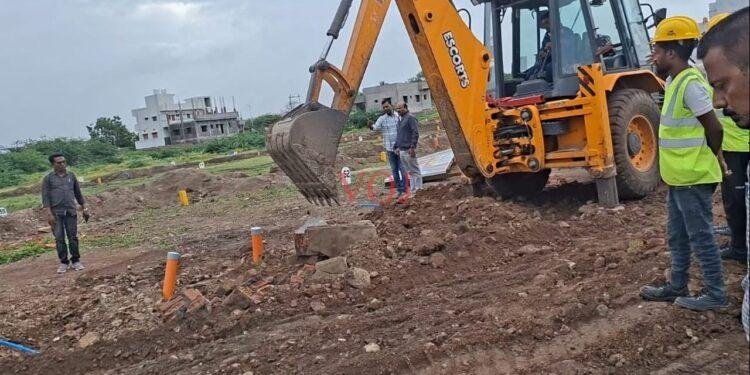 ಅನಧಿಕೃತ ಗುಂಟಾ ಲೇಔಟ್ ತೆರವು ಕಾರ್ಯಾಚರಣೆ