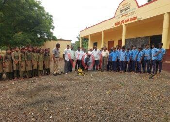 ಧ್ವಜಾರೋಹಣದ ಕಟ್ಟಿಯ ನಿರ್ಮಾಣದ ಭೂಮಿ ಪೂಜೆ