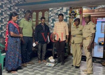 ಅಕ್ರಮ ಗಾಂಜಾ ಸಂಗ್ರಹ : ಮಹಿಳೆ ಪರಾರಿ…!