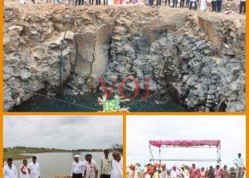 ನರೇಗಾ ಯೋಜನೆಯಡಿ ಕೈಗೊಂಡ ಅಮೃತ ಸರೋವರ & ತೆರೆದ ಬಾವಿಯಲ್ಲಿ ಸಂಪೂರ್ಣ ನೀರು ಭರ್ತಿ ಇಂದು ಭಾಗಿನ ಅರ್ಪಣೆ