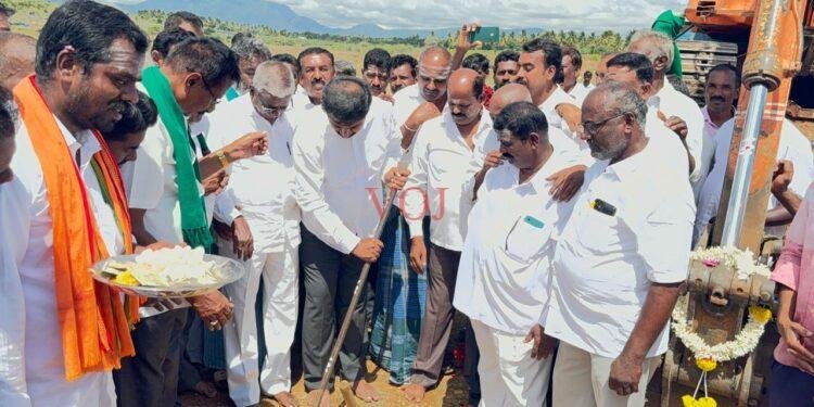 ರಾಮನ ಗುಡ್ಡ ಕೆರೆಗೆ ನೀರು ಹರಿಸುವ ಮಹತ್ವಾಕಾಂಕ್ಷಿ ಕಾರ್ಯಕ್ಕೆ ಚಾಲನೆ ನೀಡಿದ ಶಾಸಕ ಎಂಆರ್ ಮಂಜುನಾಥ್
