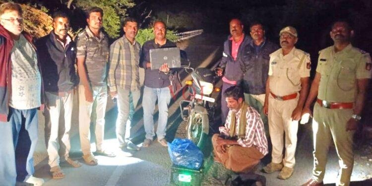 ಅಕ್ರಮ ಗಾಂಜಾ ಸಾಗಾಟ : 01 ಕೆ.ಜಿ, 840 ಗ್ರಾಂ ತೂಕದ ಗಾಂಜಾ ವಶ