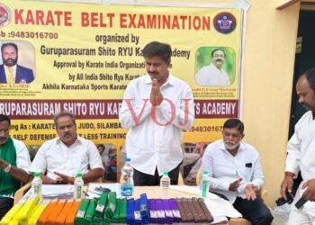 ವಿದ್ಯಾಭ್ಯಾಸದ ಜೊತೆಗೆ ದೈಹಿಕವಾಗಿ ಹಾಗೂ ಸದೃಢರಾಗಿರಲು ಕರಾಟೆ ತರಬೇತಿ ಅವಶ್ಯಕ: ಶಾಸಕ ಎಂ.ಆರ್ ಮಂಜುನಾಥ್