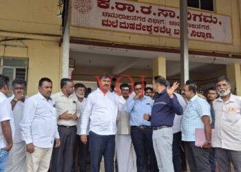 ಮಲೆ ಮಹದೇಶ್ವರ ಬೆಟ್ಟದ ಬಸ್ ನಿಲ್ದಾಣ ಪರಿಶೀಲಿಸಿದ: ಶಾಸಕ ಎಂ.ಆರ್ ಮಂಜುನಾಥ್