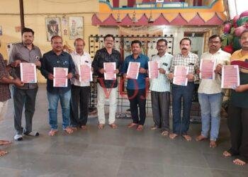 ಹಿರಿಯ ಪತ್ರಕರ್ತರೊಂದಿಗೆ ಅಶೋಕ ಯಡಳ್ಳಿ ಭರ್ಜರಿ ಪ್ರಚಾರ.