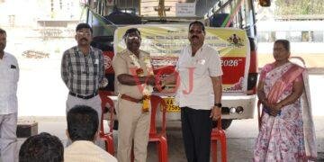  ರಸ್ತೆ ಸುರಕ್ಷತಾ ಮಾಸ: ಪಟ್ಟಣದಲ್ಲಿ ಜಾಗೃತಿ ಅಭಿಯಾನ.