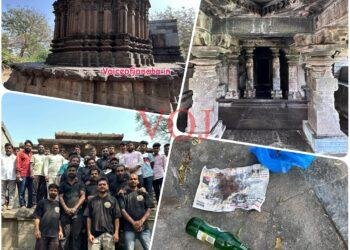 ಶತಮಾನಗಳ ಪರಂಪರೆಯ ಹೊರ್ತಿ ಗ್ರಾಮದ ಶಿವ ದೇವಾಲಯಕ್ಕೆ ಸ್ವಚ್ಚತೆಯ