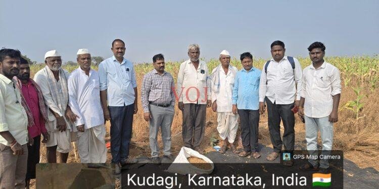 ಕಡಲೆ ನೀರಾವರಿ ಬೆಳೆ ಕಟಾವು ಮೇಲ್ವಿಚಾರಣೆ  ಎಸಿ ಚಿದಾನಂದ