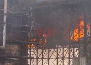 ಸಕ್ಕರೆ ಕಾರ್ಖಾನೆಯಲ್ಲಿ ಅಗ್ನಿ ಅವಘಡ