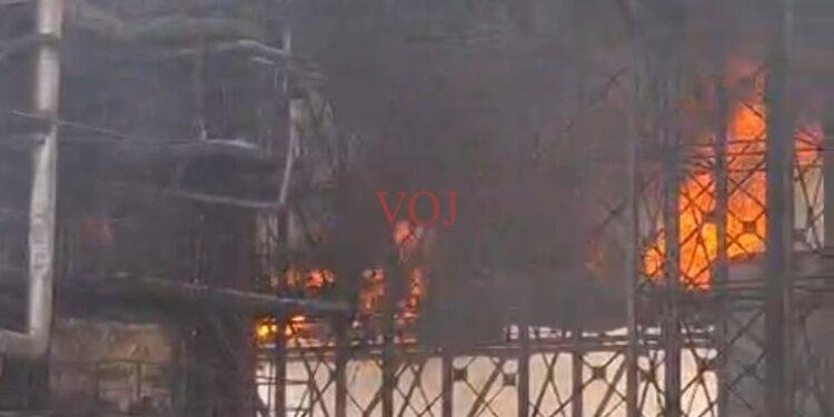 ಸಕ್ಕರೆ ಕಾರ್ಖಾನೆಯಲ್ಲಿ ಅಗ್ನಿ ಅವಘಡ