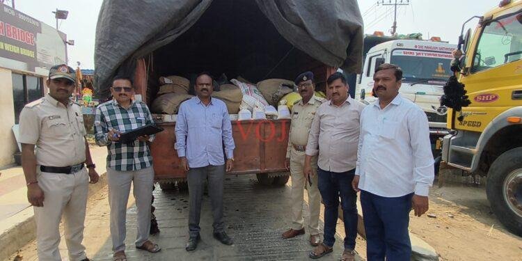 ಅಕ್ರಮ ಅಕ್ಕಿ ಸಾಗಾಟ,1.19 ಲಕ್ಷ ಮೌಲ್ಯದ ಅಕ್ಕಿ ಜಪ್ತಿ.!