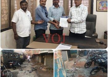 ಸಾರ್ವಜನಿಕ ರಸ್ತೆಯನ್ನು ಅನಧಿಕೃತವಾಗಿ ಅಗೆದು ಹಾನಿ..!ರೆಸ್ಟೋರೆಂಟ್ ಮಾಲೀಕರ ವಿರುದ್ಧ ದೂರು..