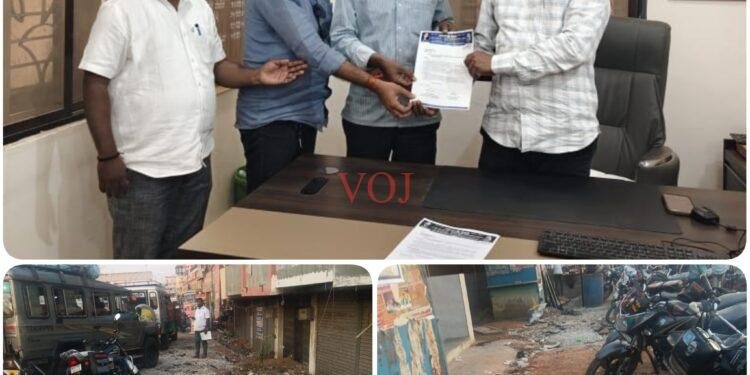 ಸಾರ್ವಜನಿಕ ರಸ್ತೆಯನ್ನು ಅನಧಿಕೃತವಾಗಿ ಅಗೆದು ಹಾನಿ..!ರೆಸ್ಟೋರೆಂಟ್ ಮಾಲೀಕರ ವಿರುದ್ಧ ದೂರು..