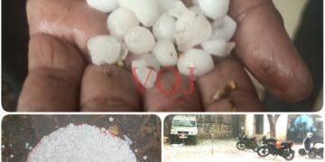 ಮುದ್ದೇಬಿಹಾಳದಲ್ಲಿ ಆಲಿಕಲ್ಲು ಮಳೆಯ ಅಬ್ಬರ: ಬಿರುಬಿಸಿಲ ಧಗೆಗೆ ವರುಣನ ತಂಪು ಸ್ಪರ್ಶ!