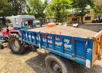 ಅಕ್ರಮ ಮರಳು ಸಾಗಾಣಿಕೆ ಟ್ರ್ಯಾಕ್ಟರ್ ಜಪ್ತಿ